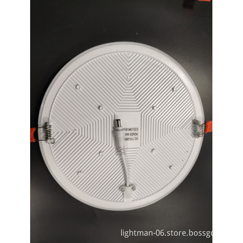 IP40 18W 120mm Frameless Round LED Panel Light
